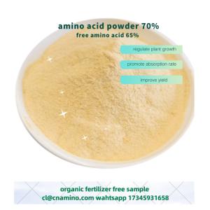 Quality Foliar Amino 70% With Free Amino Acid 65% Agriculture Fertilizer Powder Form For Farming Plants wholesale
