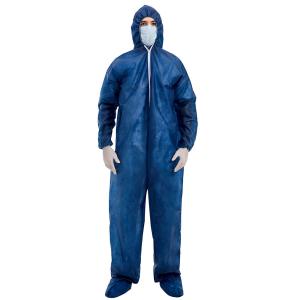 Quality Dark Blue PP Type 6 Type 5 Disposable Overalls 20gsm-70gsm wholesale