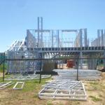 Flat Roof Modern Light Steel Framing For Building Construction