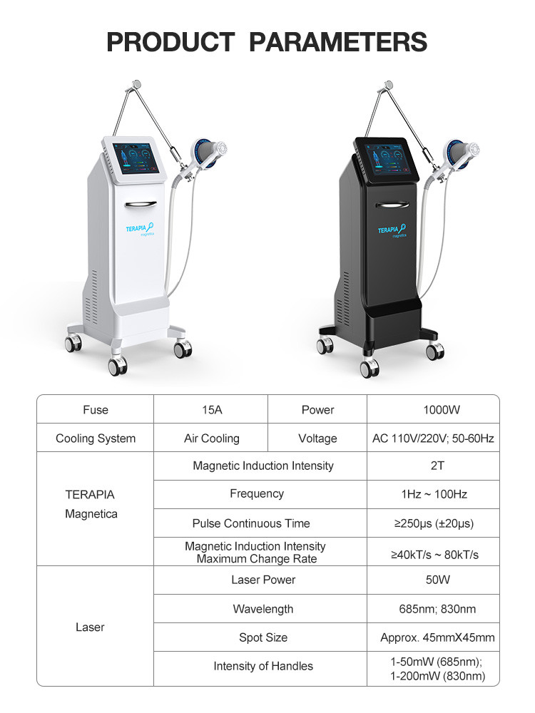 685nm 830nm Pulsed Electromagnetic Field Therapy Equipment 50W For shoulder / neck / waist pain