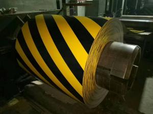 Quality Corrosion Resistant Color Coated Steel Coil Yellow And Black For Traffic Equipment wholesale