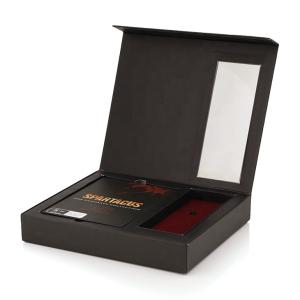 Quality Custom Luxury Cardboard Magnetic Closure Gift Boxes With Window wholesale