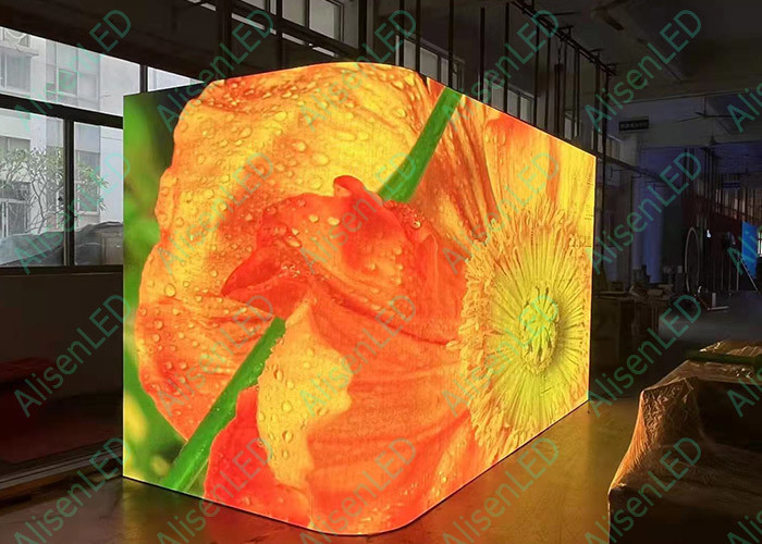 SMD1010 Flexible LED Video Screen DVI Curved Screen LED IP40