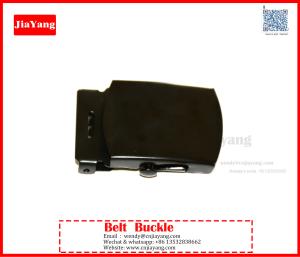 Quality matt black coated metal clip belt buckle wholesale
