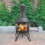 Charcoal And Wood Cast Iron Garden Chimney Antique Cast Iron Fireplace Corrosion