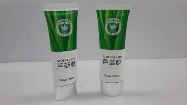 Flat and oval Plastic Barrier Laminated cosmetic tube for Aloe Gelatin and face