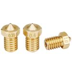 GT2 Pitch 2mm MK8 Copper 3D Printer Nozzle Size 12.5mm X 7mm