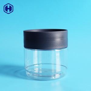 Quality Round Empty 438ml 15oz Stackable Clear Plastic Cans wholesale