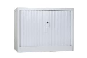 Quality Vertical Double Drawer White Roller Shutter Door Filing Cabinets wholesale