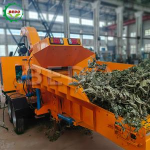Quality Strong Power Self-Feeding Garden Waste Leaves Tree Branch Shredder Machine wholesale