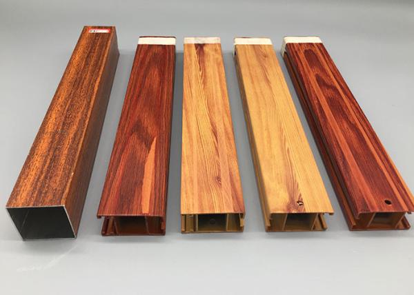 Lightweight Sliding Door Wood Finish Aluminium Profiles For Furniture ,