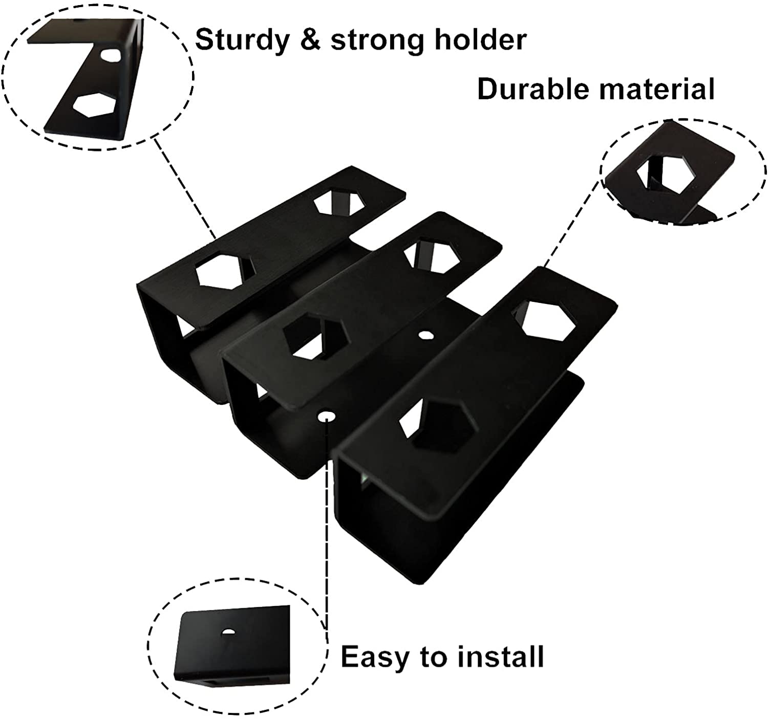 Under Desk Laptop Holder Aluminum Mount Bracket for Carbon Steel Laptop Organizer Rack