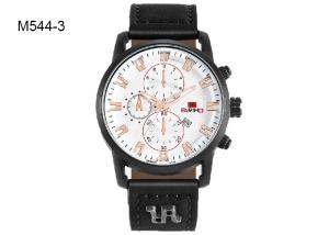 Quality Classic Men's Quartz Watch BARIHO Analog Wristwatch Leather Strap M544 wholesale