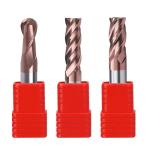 HRC 45/50/55/60 Solid Tungsten Carbide CNC End Mil Ball End Milling Cutter 2