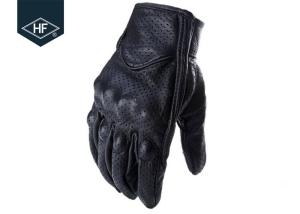 Quality Black Leather Aftermarket Motorcycle Accessories Full Finger Motorcycle Golves wholesale