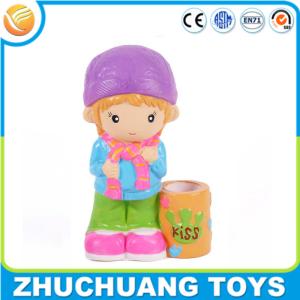 Quality lovely cartoon girl kids plastic wholesale piggy banks wholesale