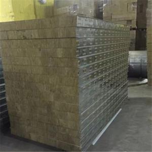 Quality 100mm rock wool sandwich panel use as industrial kiln board resistant fire more than 150 minutes wholesale