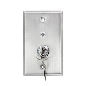 Quality Tamper Proof Momentary Key Switch With 2 Keys Dual Light NO / NC / COM wholesale