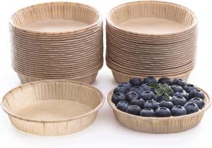 Quality Mini Baking Paper Pie Pan Tart Mold Pie Wood Pulp wholesale