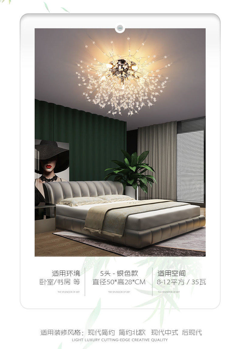 Dandelion Ceiling Light Living Room Kitchen Decor Firework Snowflake Ceiling light(WH-MA-168)