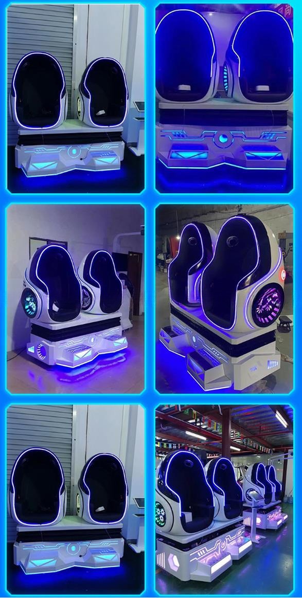 Guangzhou Dreamland VR Factory Luxury Double VR Egg Chair 2 Players 9D Cinema For Sale