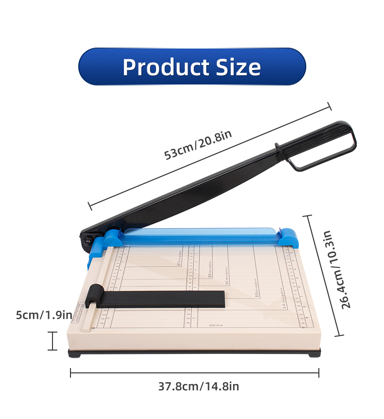 Sturdy Base A4 Manual Desktop Paper Cutter for Office Trimming Cutting size 330x240mm