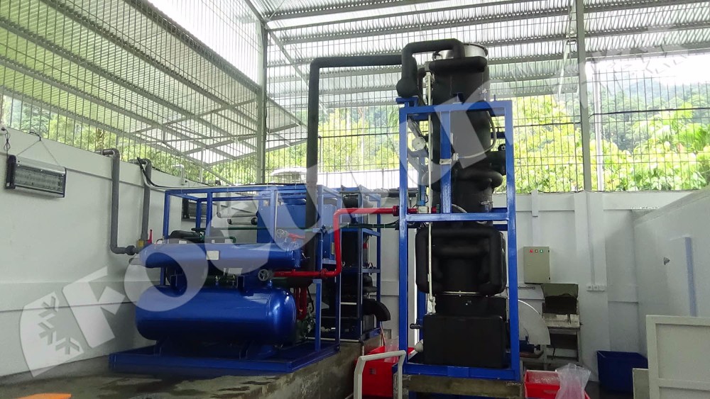 Focusun Delivers 10T/24hr Food-Grade Tube Ice Machine for Retail Market in Shanghai