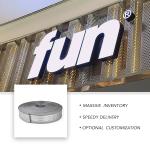 80mm Width Facelit Signage Aluminum Channel Letter Plastic Trim