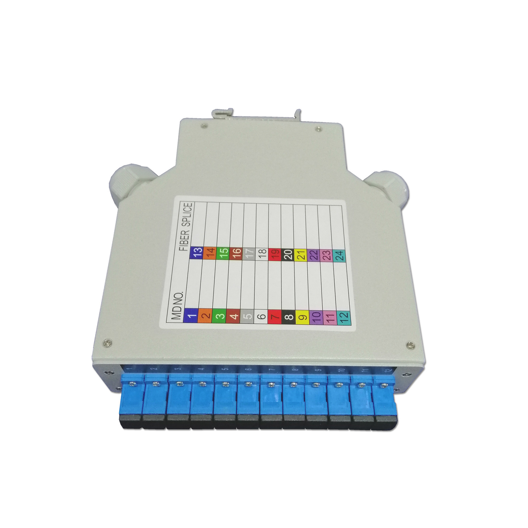 12 Port SC FC LC ST FTTX FTTB Fiber Optic DIN Box