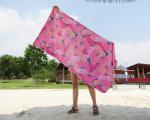 Chamois Microfiber Full Printed Beach Towel Custom Embroidered