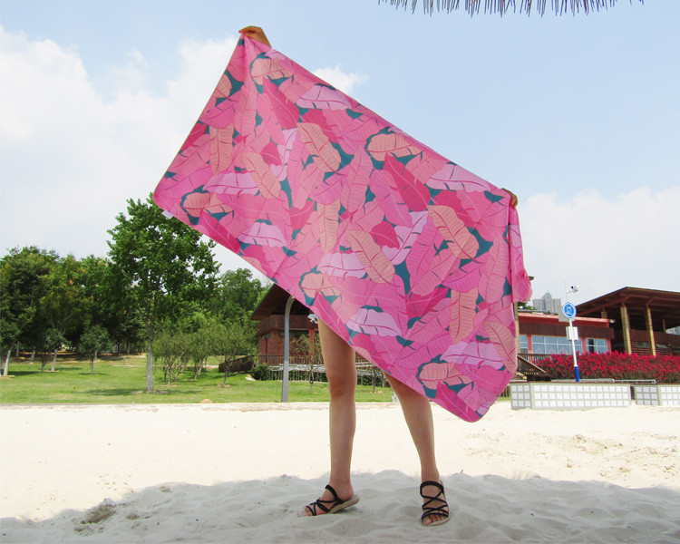 Lightweight Microfiber Beach Towel Digital Printed / Transfer Printed