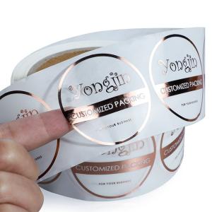 Quality Clear Self Adhesive Food Labeling Stickers Foil Stamped wholesale