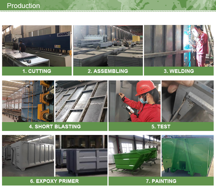 OEM Heavy Duty Steel Self Dumping Hoppers With Bumper Release Forklift