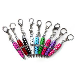 Quality Office Dot Printing Mini Ink Pens Keyring ROHS Certification wholesale