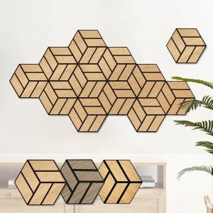 Quality Hexagon Polyester Fiber Acoustic Panel Wall Panels Interior Home Decoration wholesale