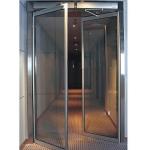 Interior Decoration Aluminum Hinged Door Hollow Glass Solid Structure