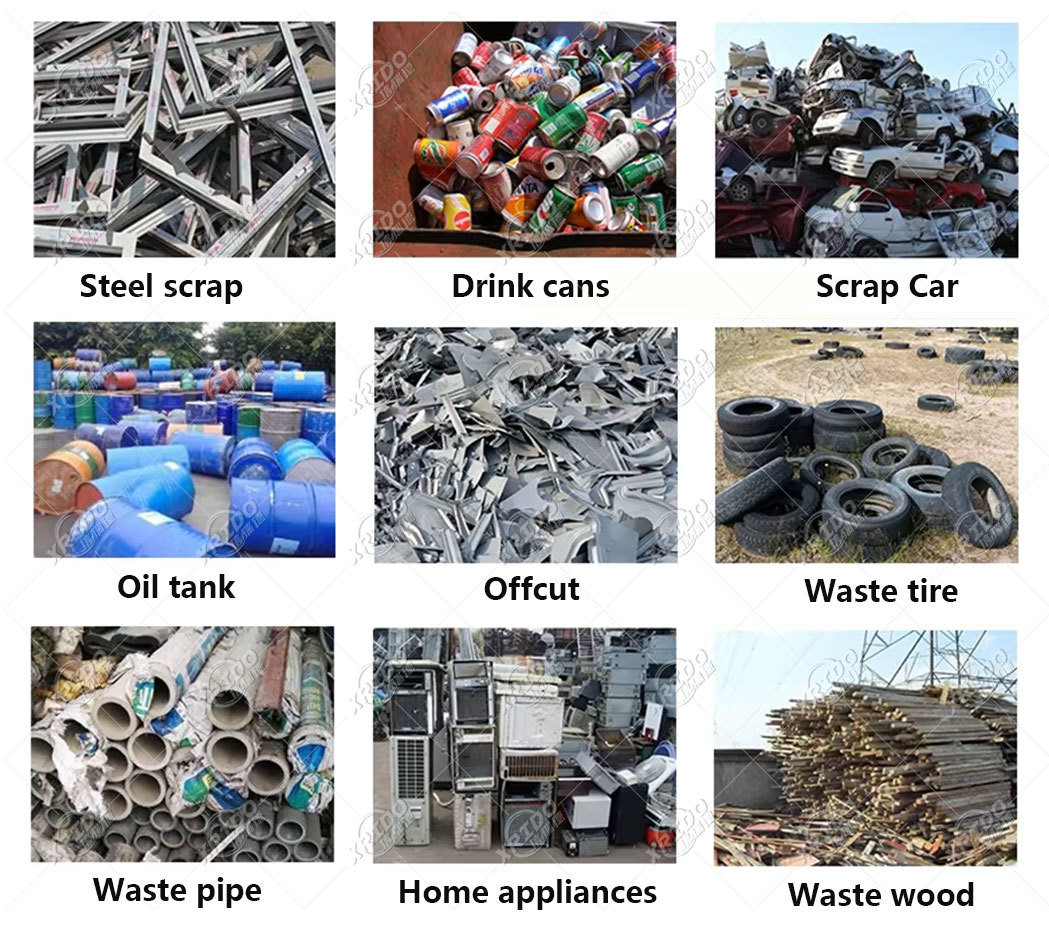 Garbage Pre Shredder Machine Solid Waste Recycling Shredding Machine Metal Crushing Double Shaft Shredder