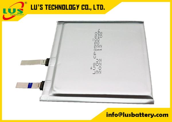 CP255050 3.0V 1200mah Flat Ultra Thin Battery Flexible Soft Package For