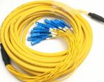 1-3m Lc To Lc Fiber Patch Cord , Yellow Jacket Breakout Cable Simplex Patch Cord