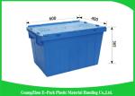 Light Weight Plastic Attached Lid Containers Moving Storage Nestable And