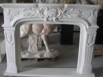 White marble fireplaces mantel