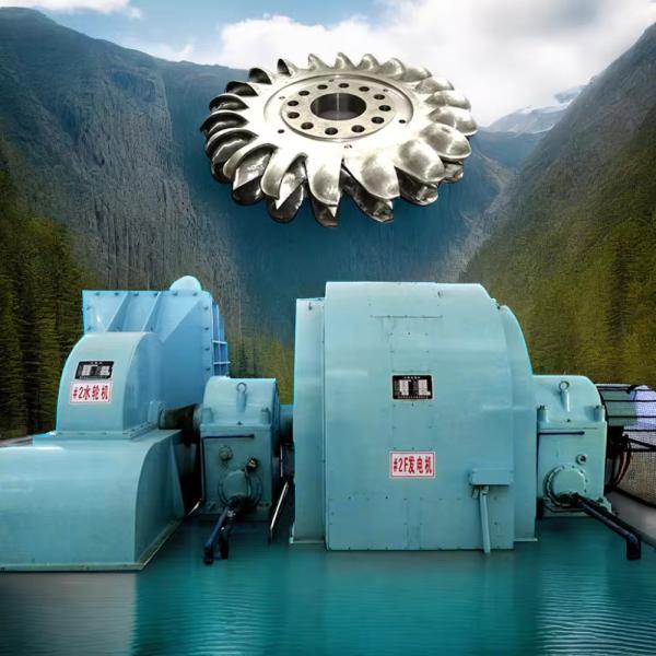 Power Plant Pelton Turbine Generator IP54 Brushless Air Cooling 50/60Hz Rated