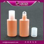 hot sell plastic roll on bottle with steel ball ,PET special style empty
