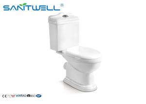 Quality Dual-Flush Modern Ceramic Toilet Two Pieces WC in Bathroom White wholesale