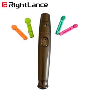 Quality Reusable Diabetic Adjustable Lancing Device 21g Black ABS Case wholesale