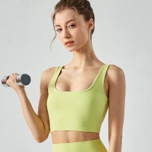 Quality Hot Summer Square Neck Sports Bra Ladies Fitness Running Top Yoga Vest wholesale