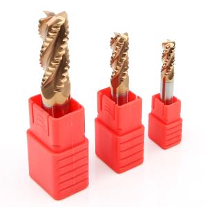 Quality Solid 4 Flutes Roughing Carbide End Mill HRC55 Alloy Steel wholesale