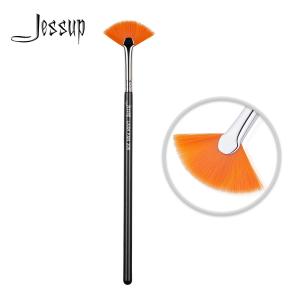 Quality Multi Lacquered Wood Handles Lash Fan Brush Mini Serrated Mascara Fan Brush wholesale