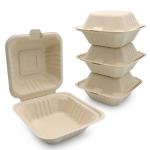 Customized food burger boxes are biodegradable disposable and eco-friendly