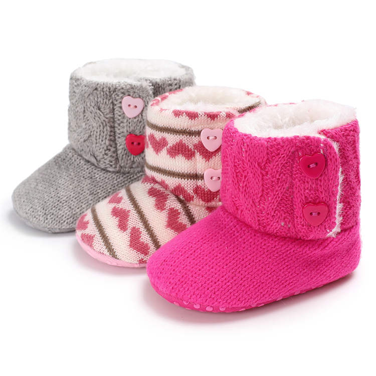 New fashion Non-woven cotton walking shoes winter warm indoor toddler baby cotton booties